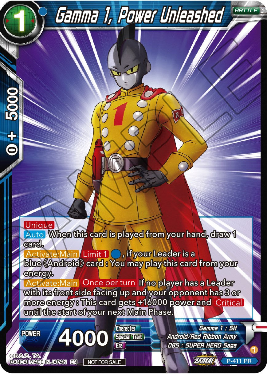 Gamma 1, Power Unleashed (Zenkai Series Tournament Pack Vol.1) (P-411) [Tournament Promotion Cards] | Cracking-Singles