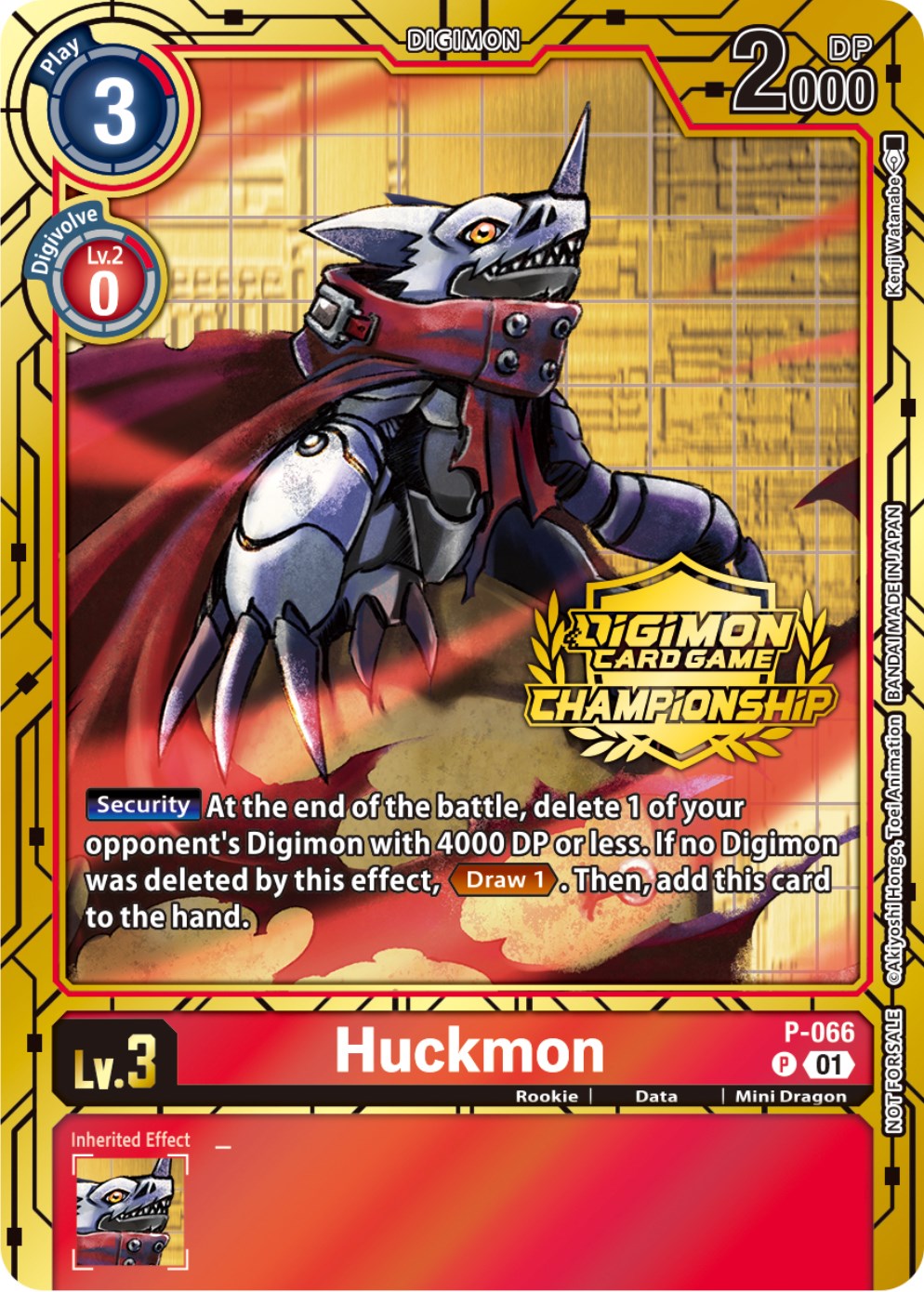 Huckmon [P-066] (Championship 2023 Gold Card Set) [Promotional Cards] | Cracking-Singles