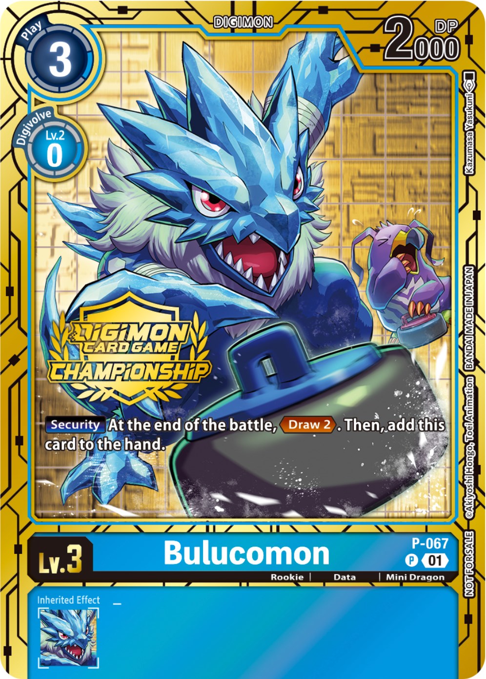 Bulucomon [P-067] (Championship 2023 Gold Card Set) [Promotional Cards] | Cracking-Singles