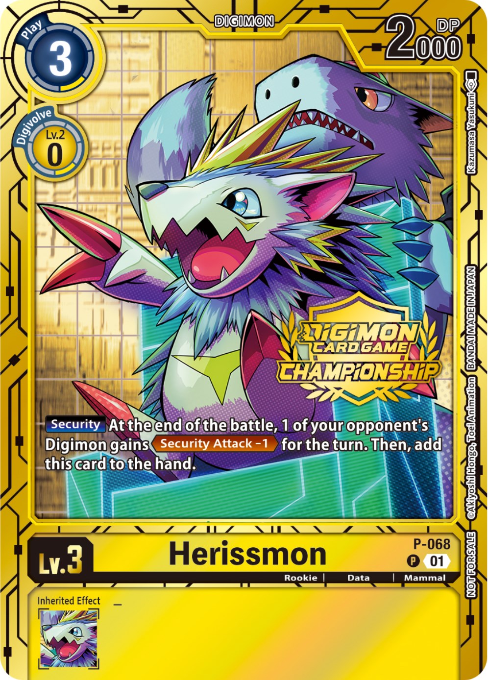 Herissmon [P-068] (Championship 2023 Gold Card Set) [Promotional Cards] | Cracking-Singles