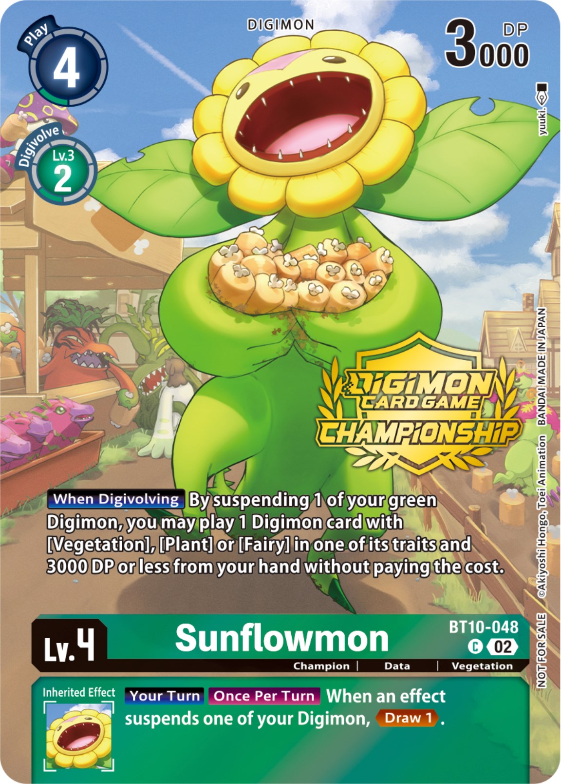 Sunflowmon [BT10-048] (Championship 2023 Tamers Pack) [Xros Encounter Promos] | Cracking-Singles