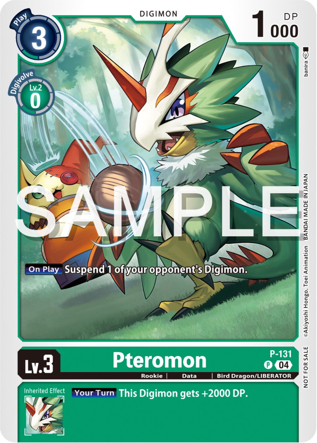 Pteromon [P-131] (Digimon Liberator Promotion Pack) [Promotional Cards] | Cracking-Singles