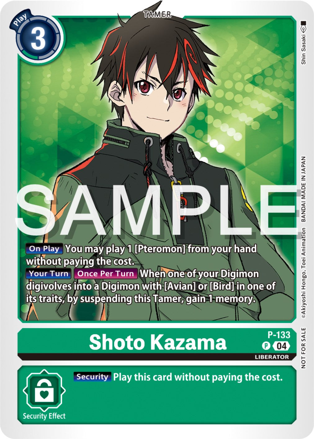 Shoto Kazama [P-133] (Digimon Liberator Promotion Pack) [Promotional Cards] | Cracking-Singles