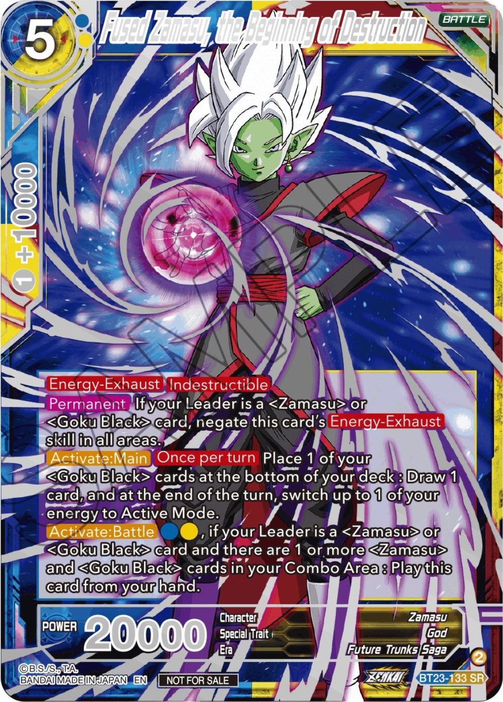 Fused Zamasu, the Beginning of Destruction (Championship 2023 Reward Alternate Art Card Set) (Holo) (BT23-133) [Tournament Promotion Cards] | Cracking-Singles