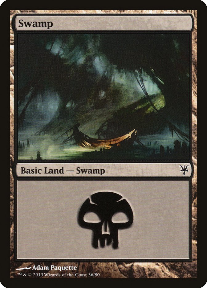 Swamp (36) [Duel Decks: Sorin vs. Tibalt] | Cracking-Singles