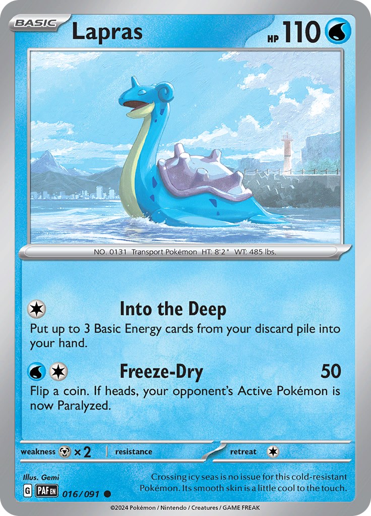 Lapras (016/091) [Scarlet & Violet: Paldean Fates] | Cracking-Singles