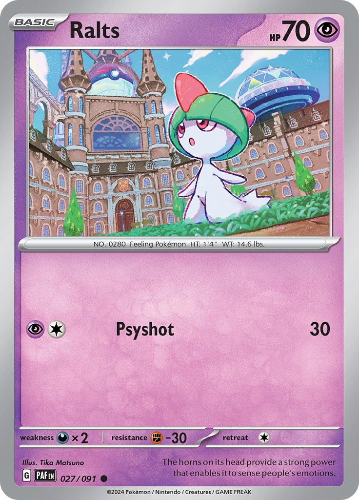 Ralts (027/091) [Scarlet & Violet: Paldean Fates] | Cracking-Singles