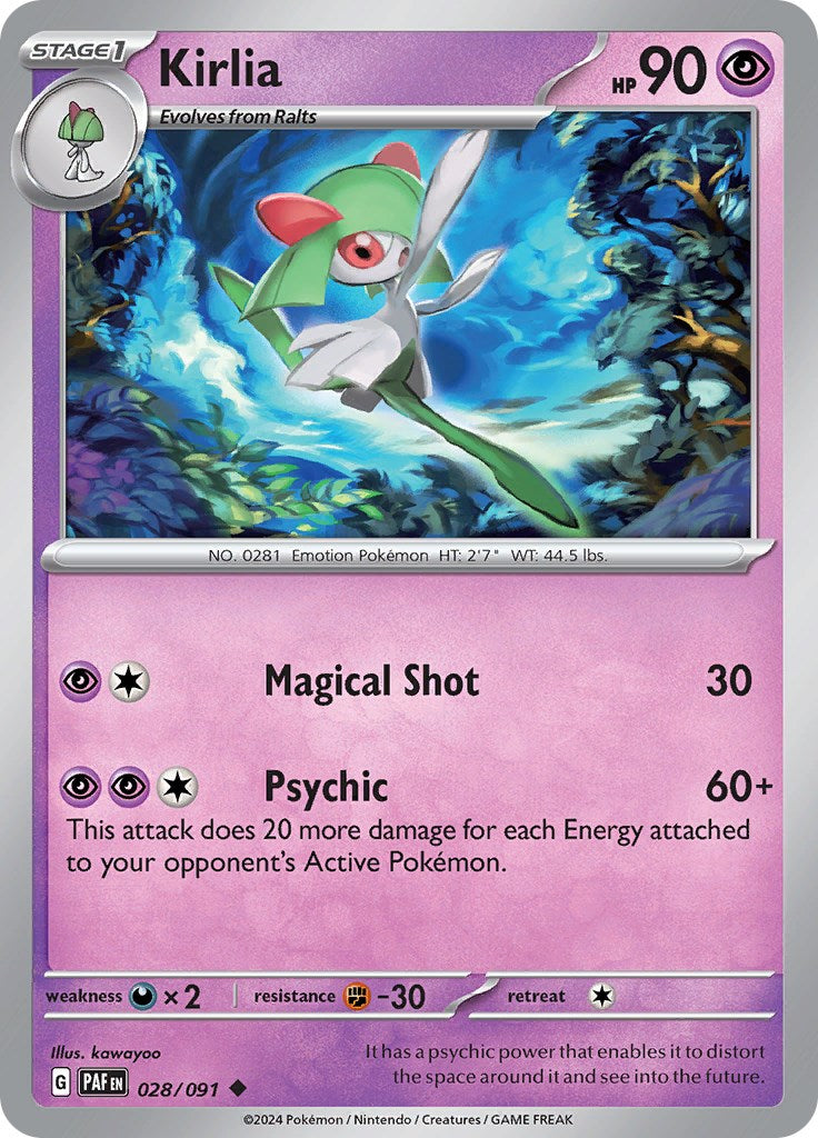 Kirlia (028/091) [Scarlet & Violet: Paldean Fates] | Cracking-Singles