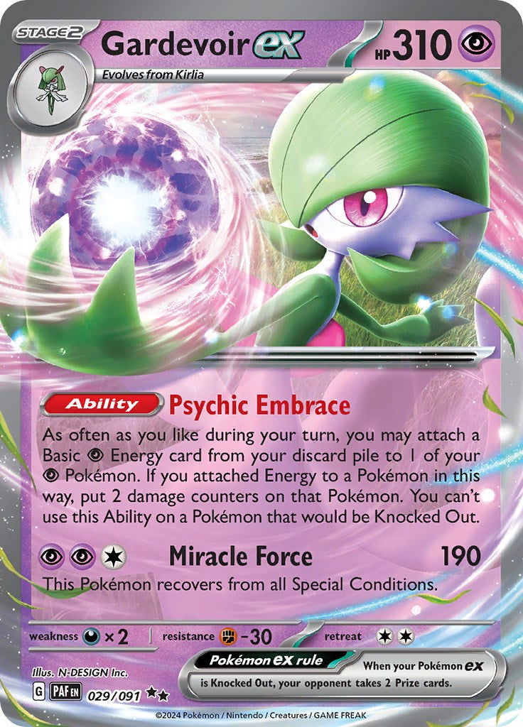 Gardevoir ex (029/091) [Scarlet & Violet: Paldean Fates] | Cracking-Singles