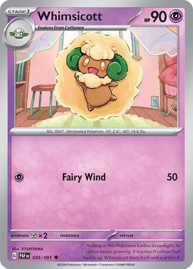 Whimsicott (035/091) [Scarlet & Violet: Paldean Fates] | Cracking-Singles