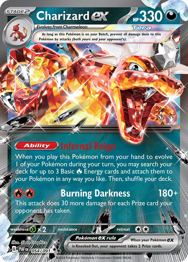 Charizard ex (054/091) [Scarlet & Violet: Paldean Fates] | Cracking-Singles