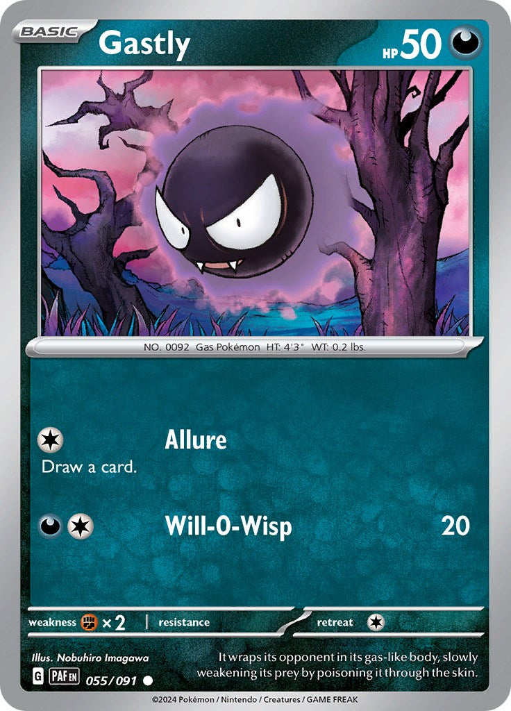 Gastly (055/091) [Scarlet & Violet: Paldean Fates] | Cracking-Singles