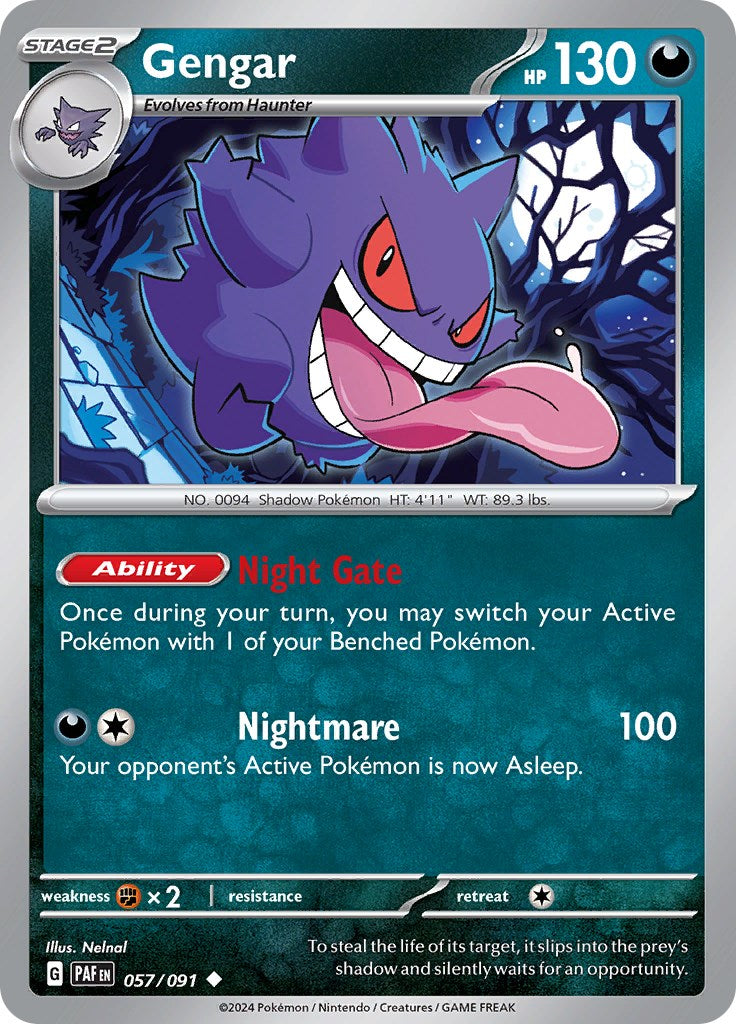 Gengar (057/091) [Scarlet & Violet: Paldean Fates] | Cracking-Singles