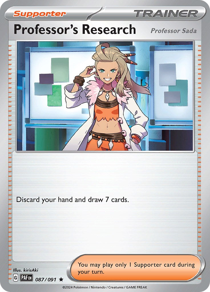 Professor's Research (087/091) [Scarlet & Violet: Paldean Fates] | Cracking-Singles