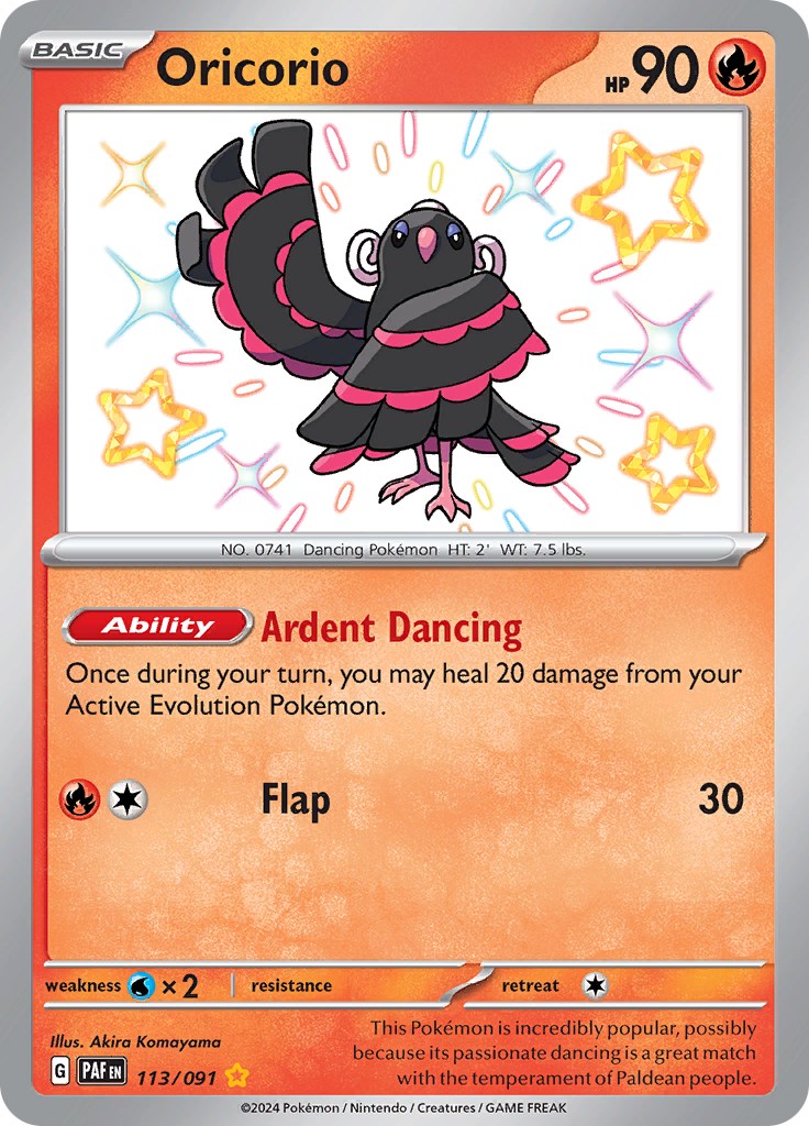 Oricorio (113/091) [Scarlet & Violet: Paldean Fates] | Cracking-Singles