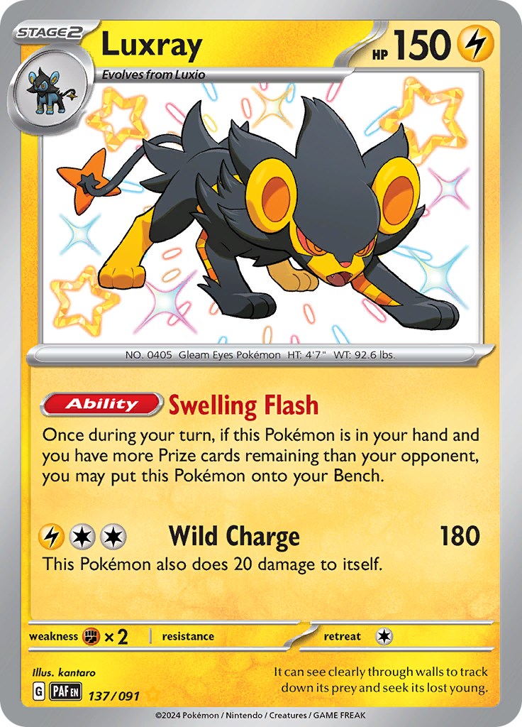 Luxray (137/091) [Scarlet & Violet: Paldean Fates] | Cracking-Singles