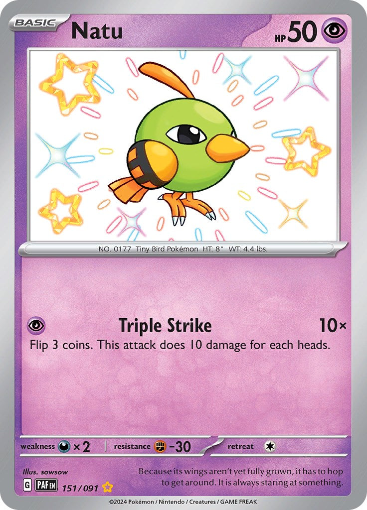 Natu (151/091) [Scarlet & Violet: Paldean Fates] | Cracking-Singles