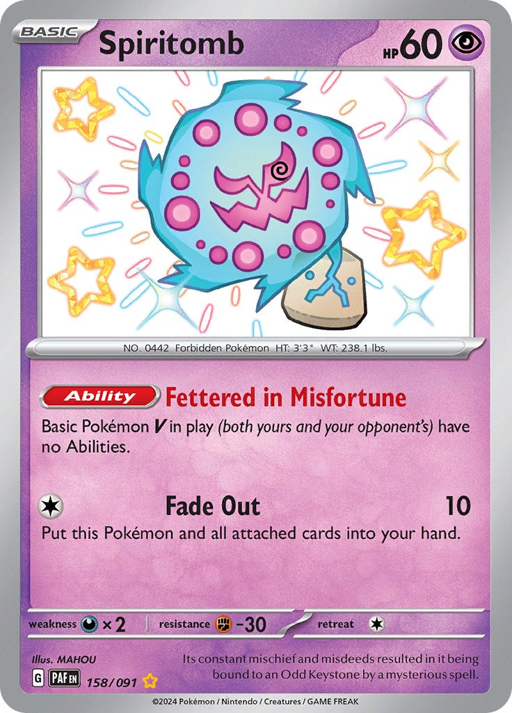 Spiritomb (158/091) [Scarlet & Violet: Paldean Fates] | Cracking-Singles