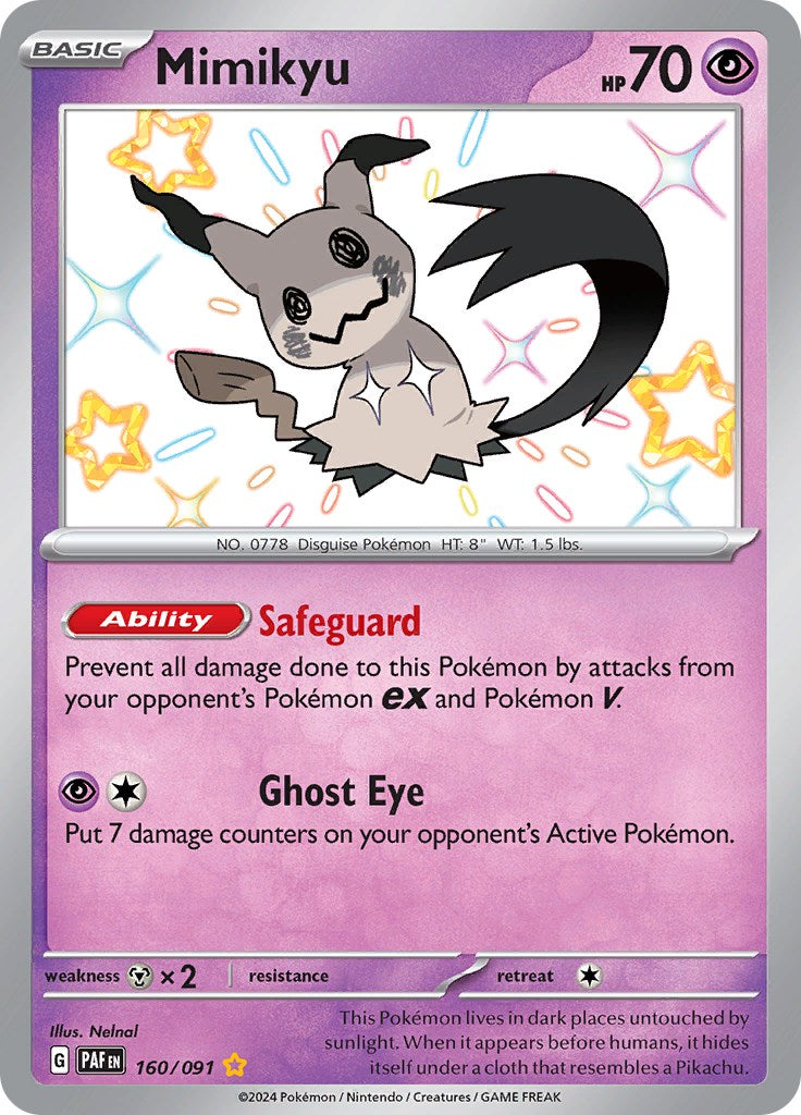 Mimikyu -160/091 [Scarlet & Violet: Paldean Fates] | Cracking-Singles