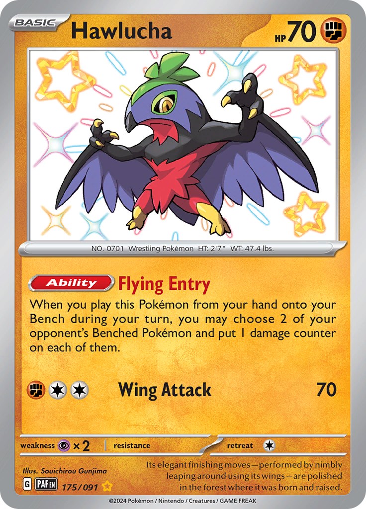 Hawlucha (175/091) [Scarlet & Violet: Paldean Fates] | Cracking-Singles