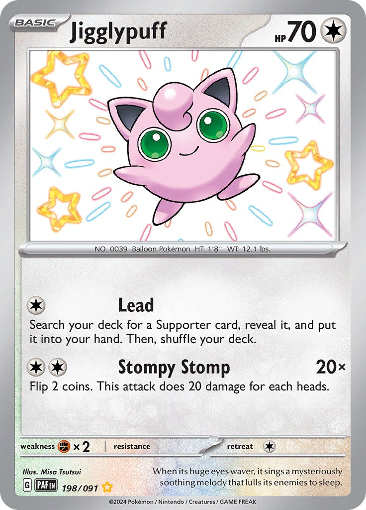 Jigglypuff (198/091) [Scarlet & Violet: Paldean Fates] | Cracking-Singles