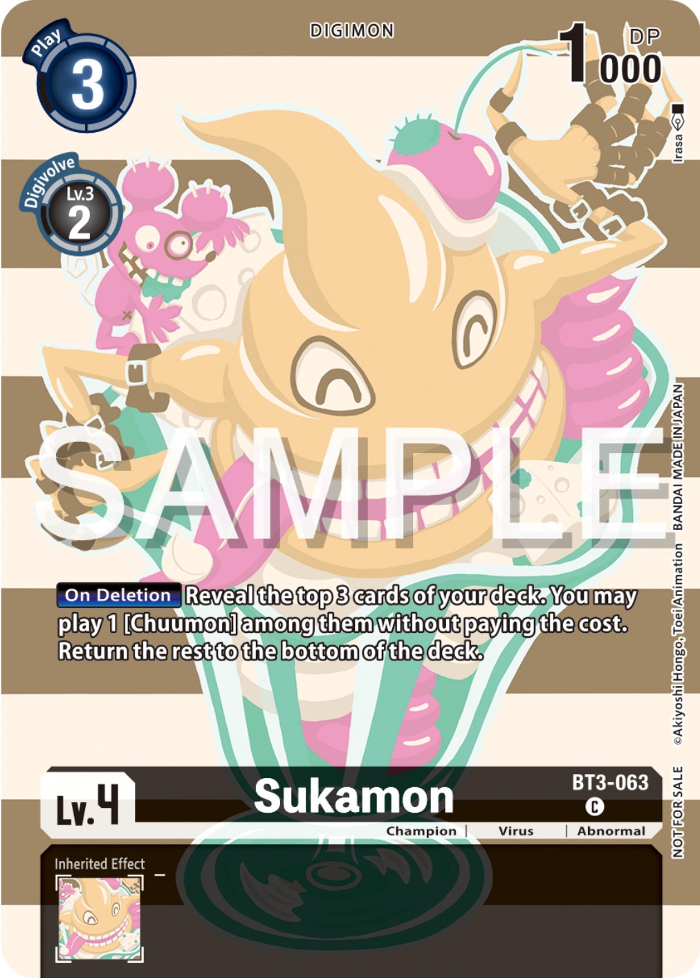 Sukamon [BT3-063] (Digimon Illustration Competition Pack 2023) [Release Special Booster Promos] | Cracking-Singles