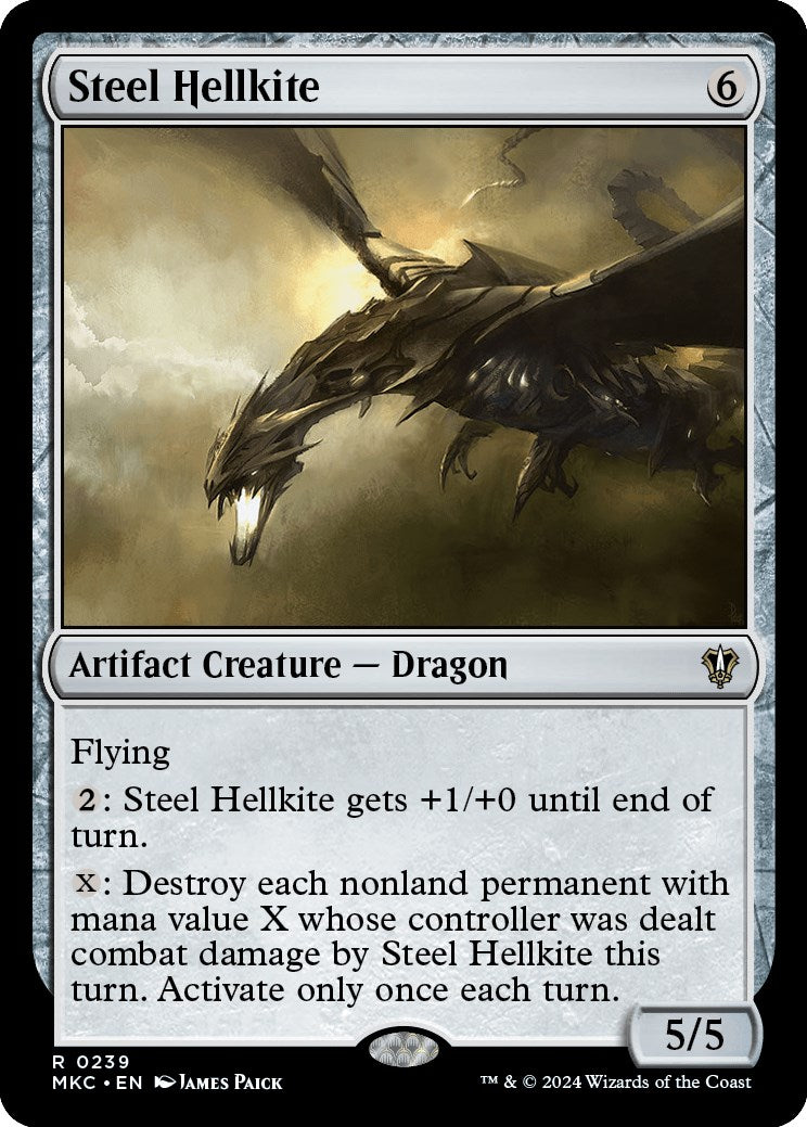 Steel Hellkite [Murders at Karlov Manor Commander] | Cracking-Singles