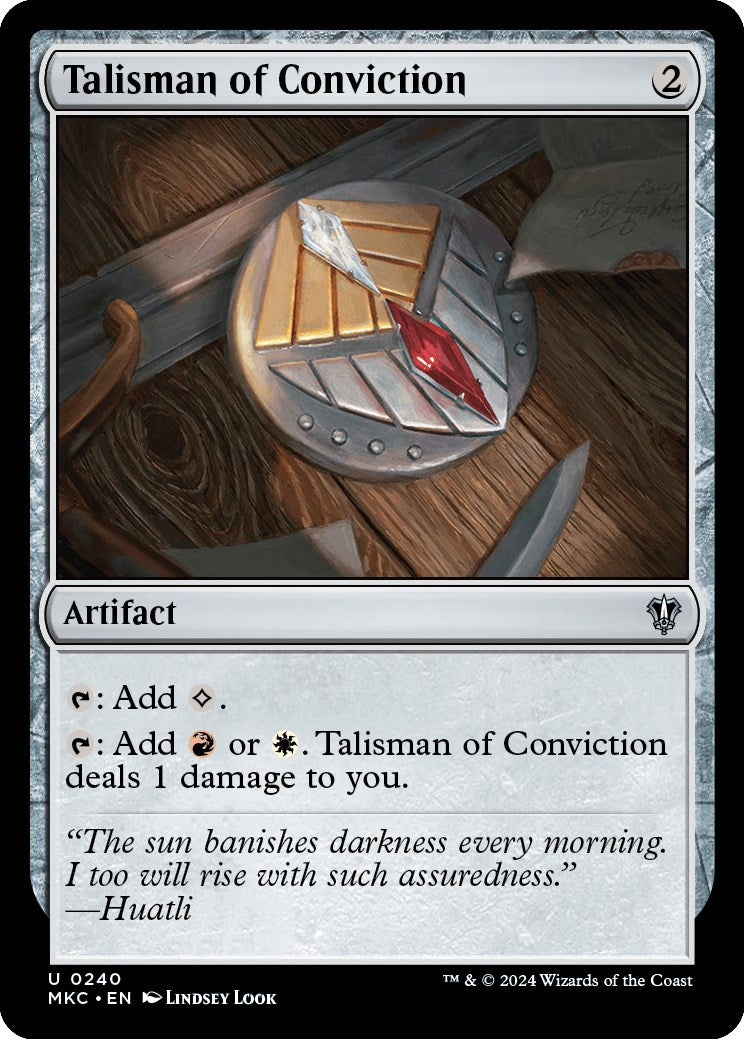 Talisman of Conviction [Murders at Karlov Manor Commander] | Cracking-Singles