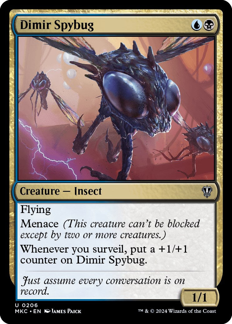 Dimir Spybug [Murders at Karlov Manor Commander] | Cracking-Singles