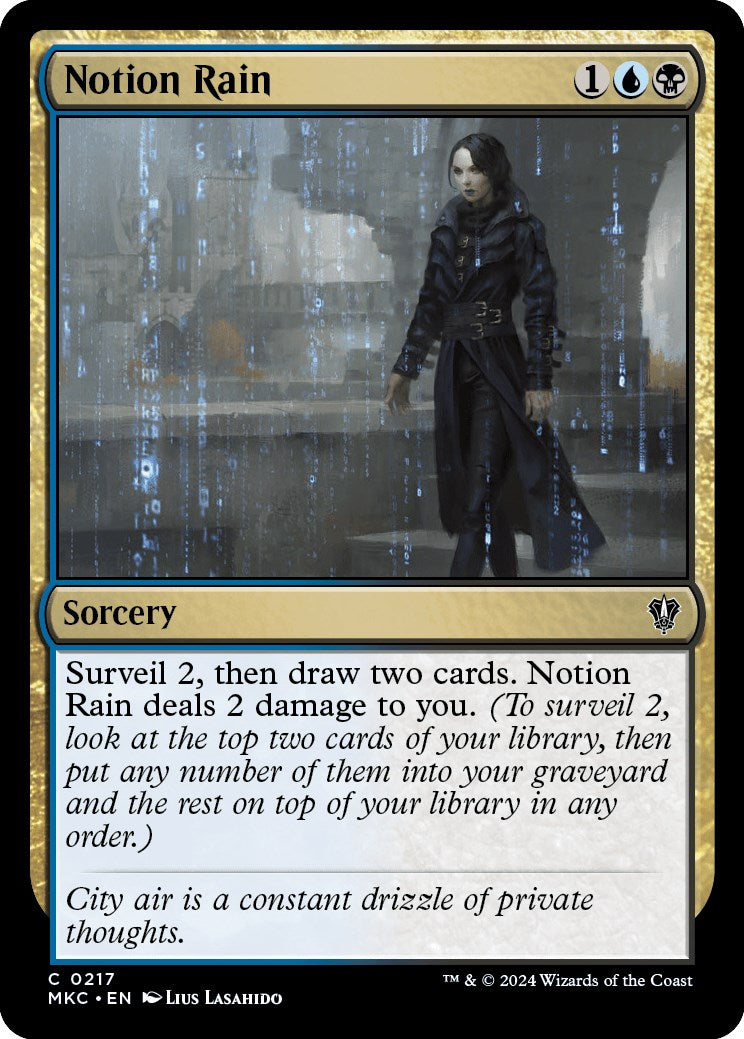 Notion Rain [Murders at Karlov Manor Commander] | Cracking-Singles