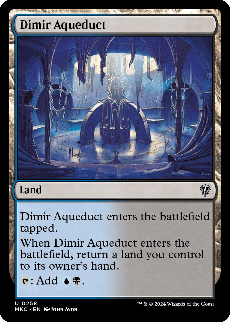 Dimir Aqueduct [Murders at Karlov Manor Commander] | Cracking-Singles