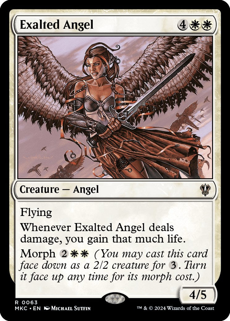 Exalted Angel [Murders at Karlov Manor Commander] | Cracking-Singles