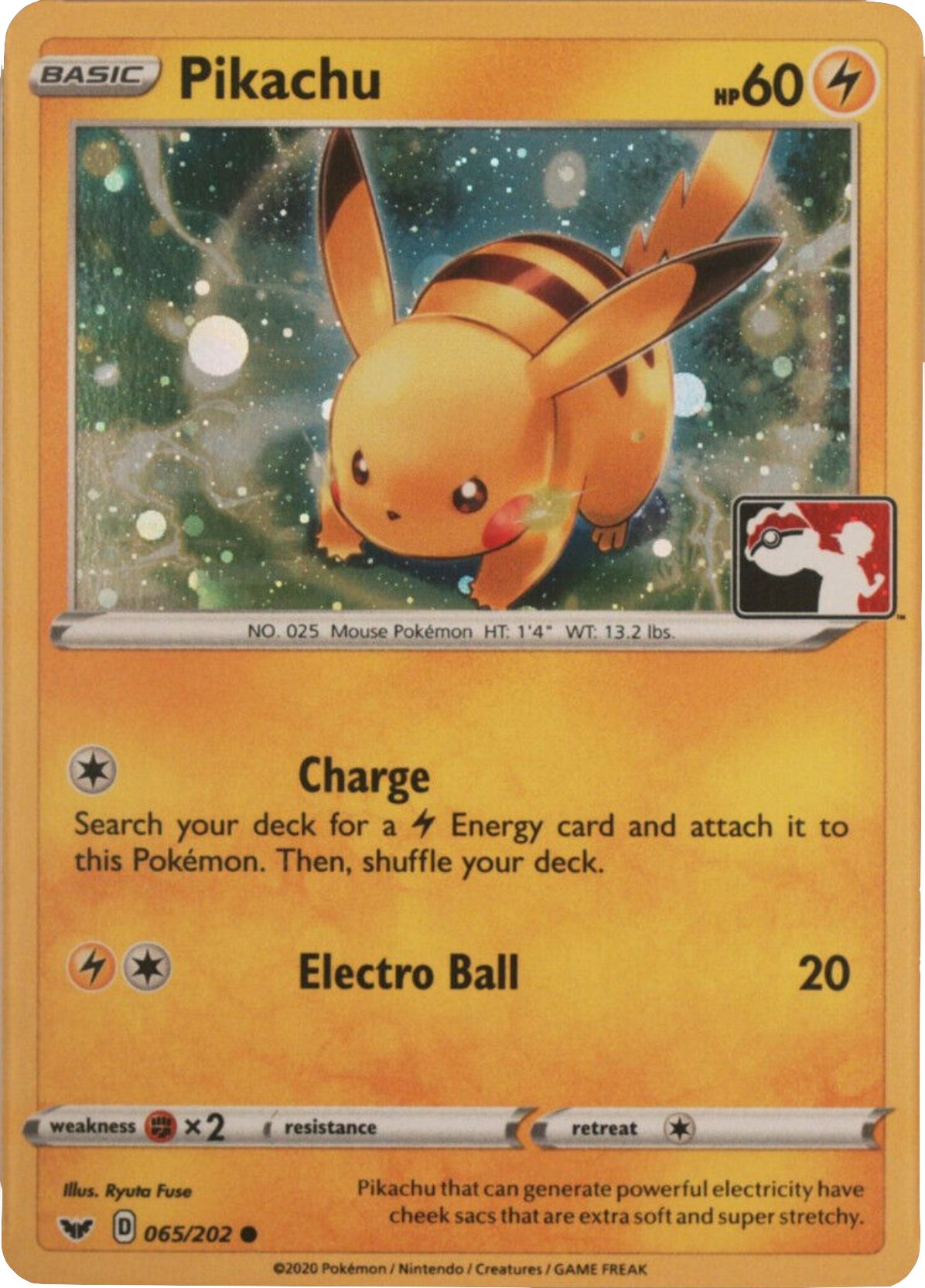 Pikachu (065/202) (Cosmos Holo) [League & Championship Cards] | Cracking-Singles