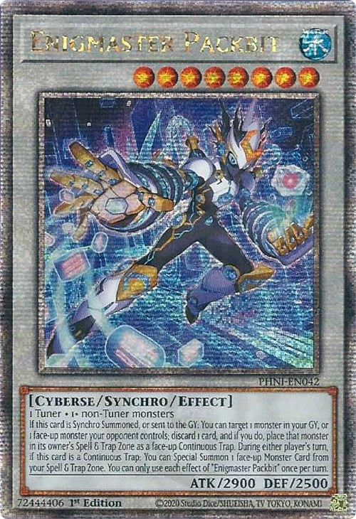 Enigmaster Packbit [PHNI-EN042] Quarter Century Secret Rare | Cracking-Singles