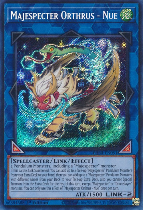 Majespecter Orthrus - Nue [PHNI-EN051] Secret Rare | Cracking-Singles