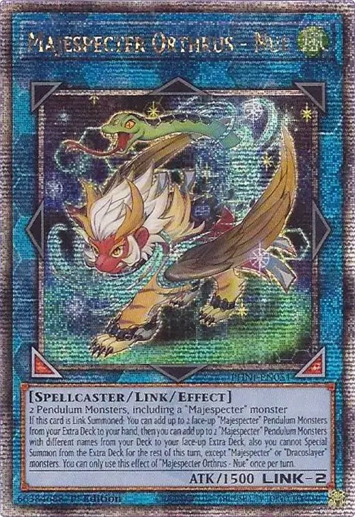 Majespecter Orthrus - Nue [PHNI-EN051] Quarter Century Secret Rare | Cracking-Singles