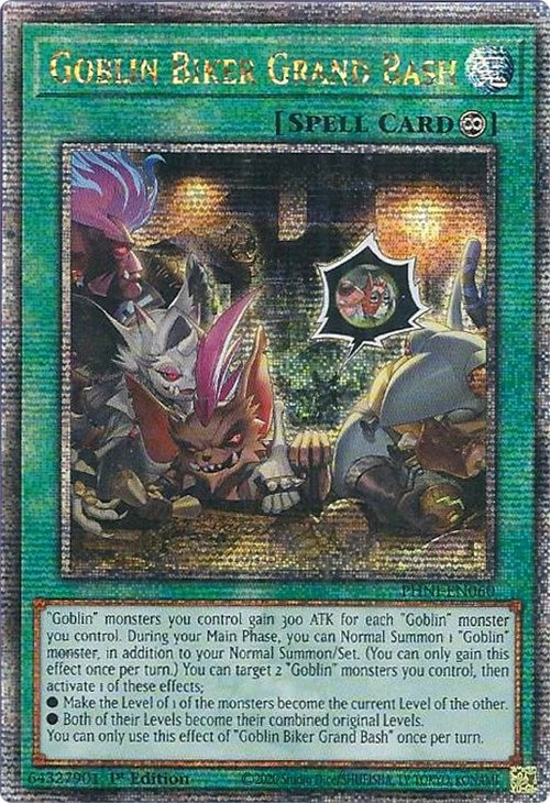 Goblin Biker Grand Bash [PHNI-EN060] Quarter Century Secret Rare | Cracking-Singles