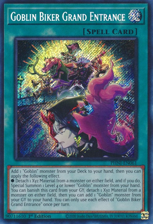 Goblin Biker Grand Entrance [PHNI-EN061] Secret Rare | Cracking-Singles