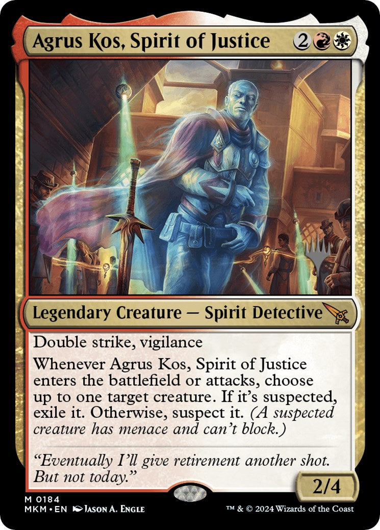 Agrus Kos, Spirit of Justice (Promo Pack) [Murders at Karlov Manor Promos] | Cracking-Singles