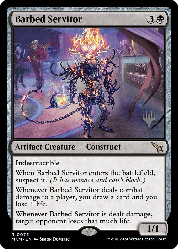 Barbed Servitor (Promo Pack) [Murders at Karlov Manor Promos] | Cracking-Singles