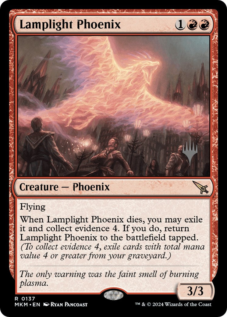 Lamplight Phoenix (Promo Pack) [Murders at Karlov Manor Promos] | Cracking-Singles