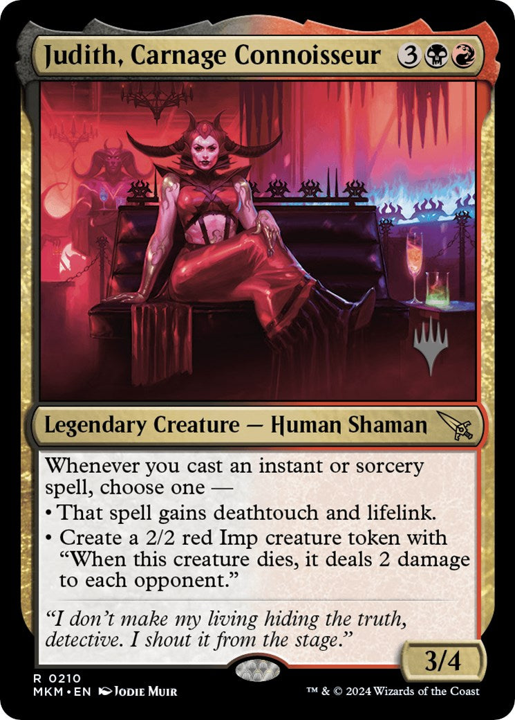 Judith, Carnage Connoisseur (Promo Pack) [Murders at Karlov Manor Promos] | Cracking-Singles