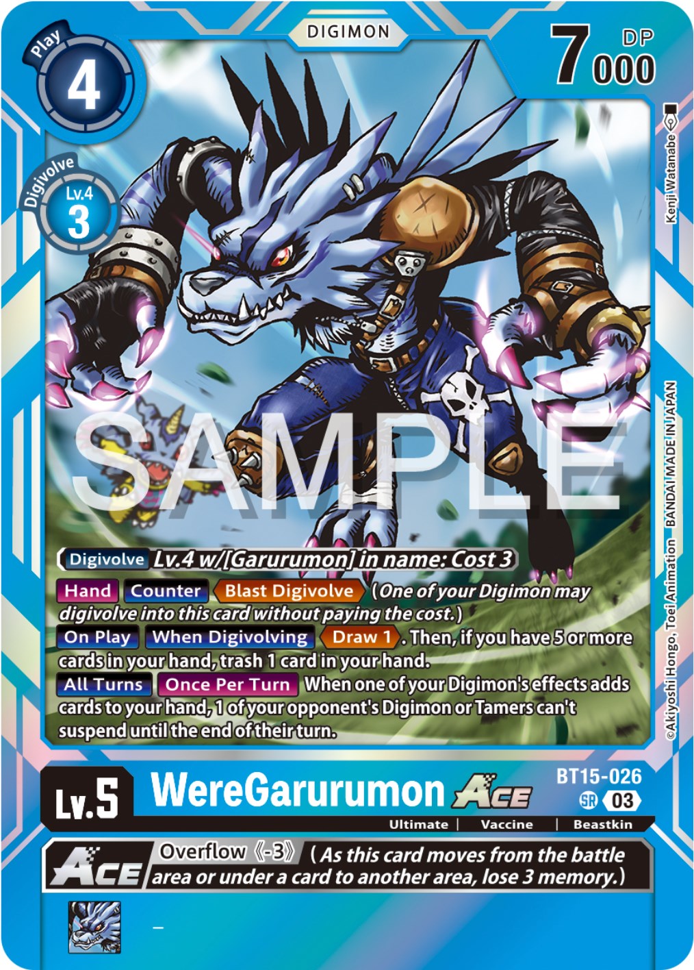 WereGarurumon Ace [BT15-026] [Exceed Apocalypse] | Cracking-Singles