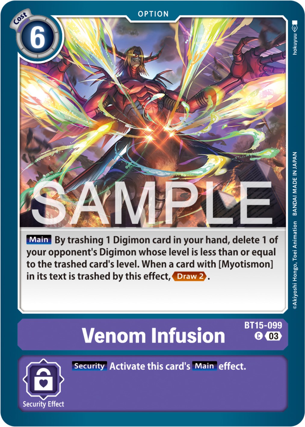 Venom Infusion [BT15-099] [Exceed Apocalypse] | Cracking-Singles