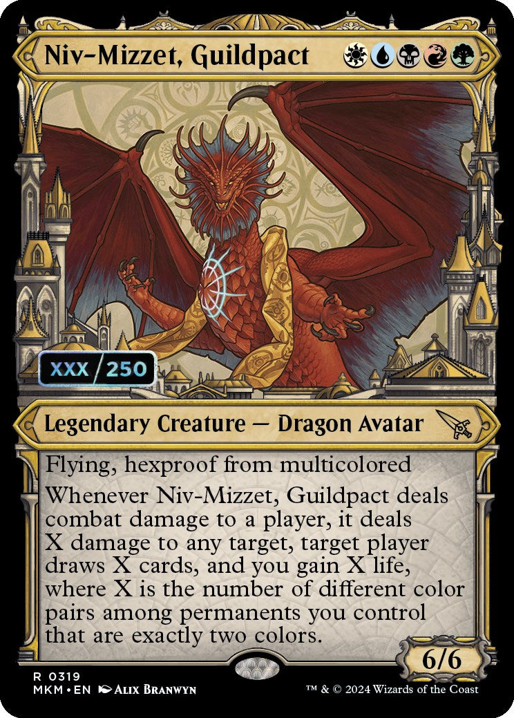 Niv-Mizzet, Guildpact (Serialized) [Murders at Karlov Manor] | Cracking-Singles