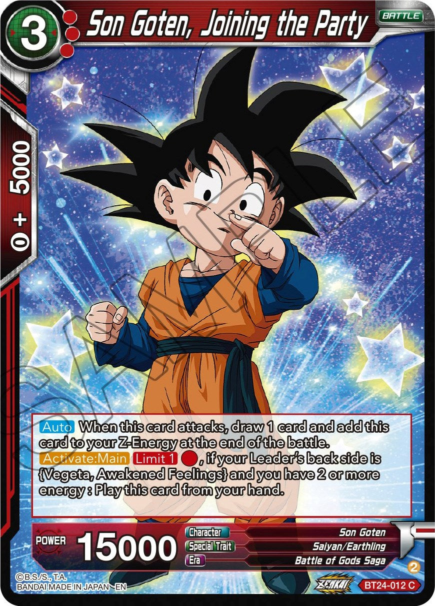 Son Goten, Joining the Party (BT24-012) [Beyond Generations] | Cracking-Singles