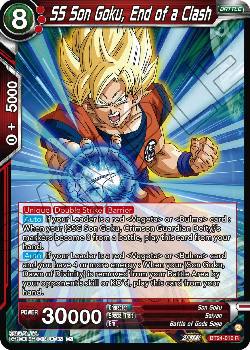 SS Son Goku, End of a Clash (BT24-010) [Beyond Generations] | Cracking-Singles