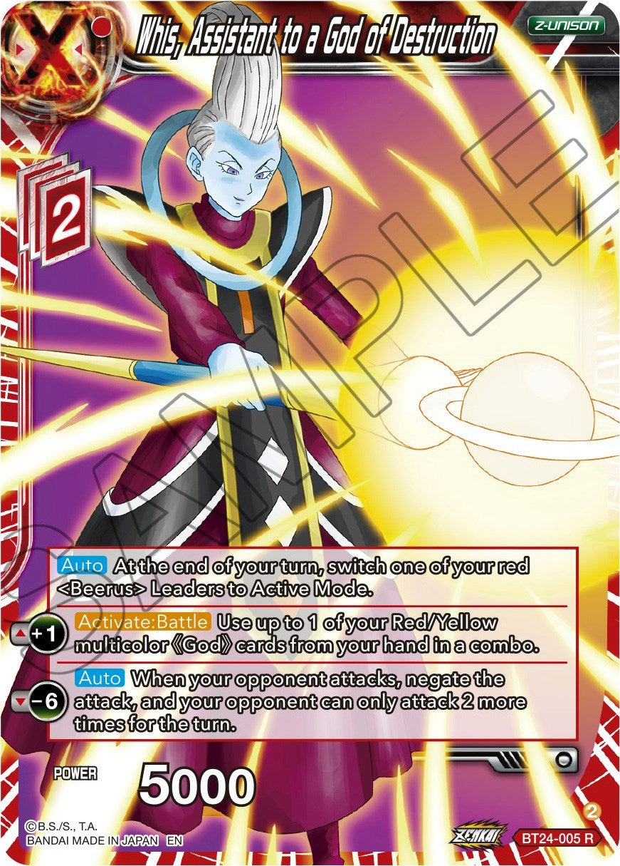 Whis, Assistant to a God of Destruction (BT24-005) [Beyond Generations] | Cracking-Singles