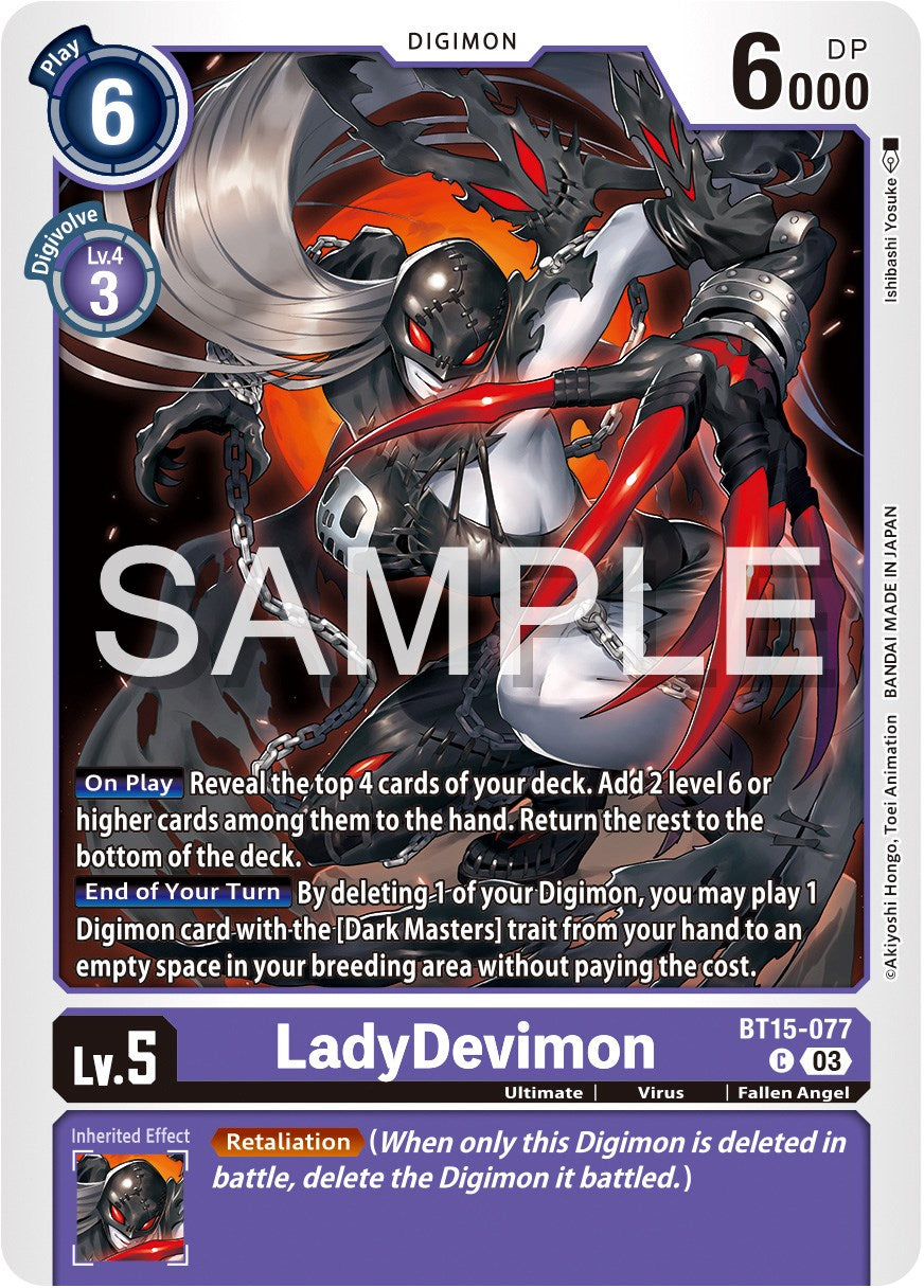 LadyDevimon [BT15-077] [Exceed Apocalypse] | Cracking-Singles