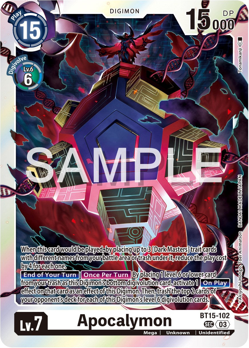 Apocalymon [BT15-102] [Exceed Apocalypse] | Cracking-Singles